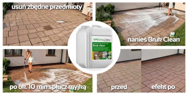 SPECIALCHEM zestaw do Kostki brukowej - czyszczenie + impregnacja kostki - obrazek 2