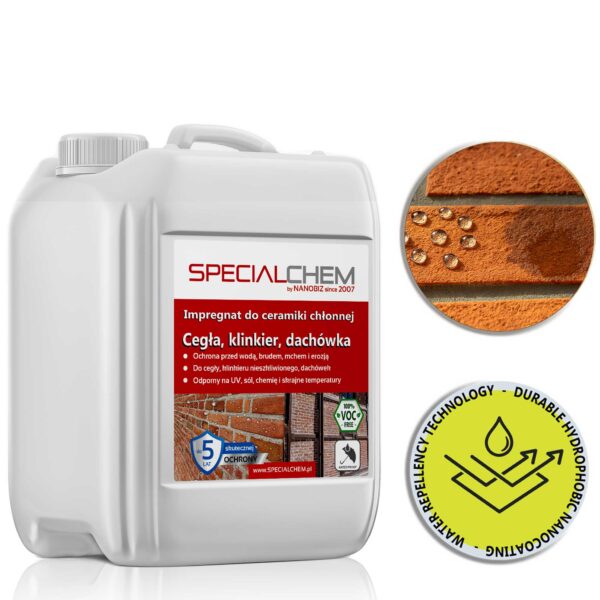 Specialchem Impregnat hydrofobowy - cegła klinkier chłonny