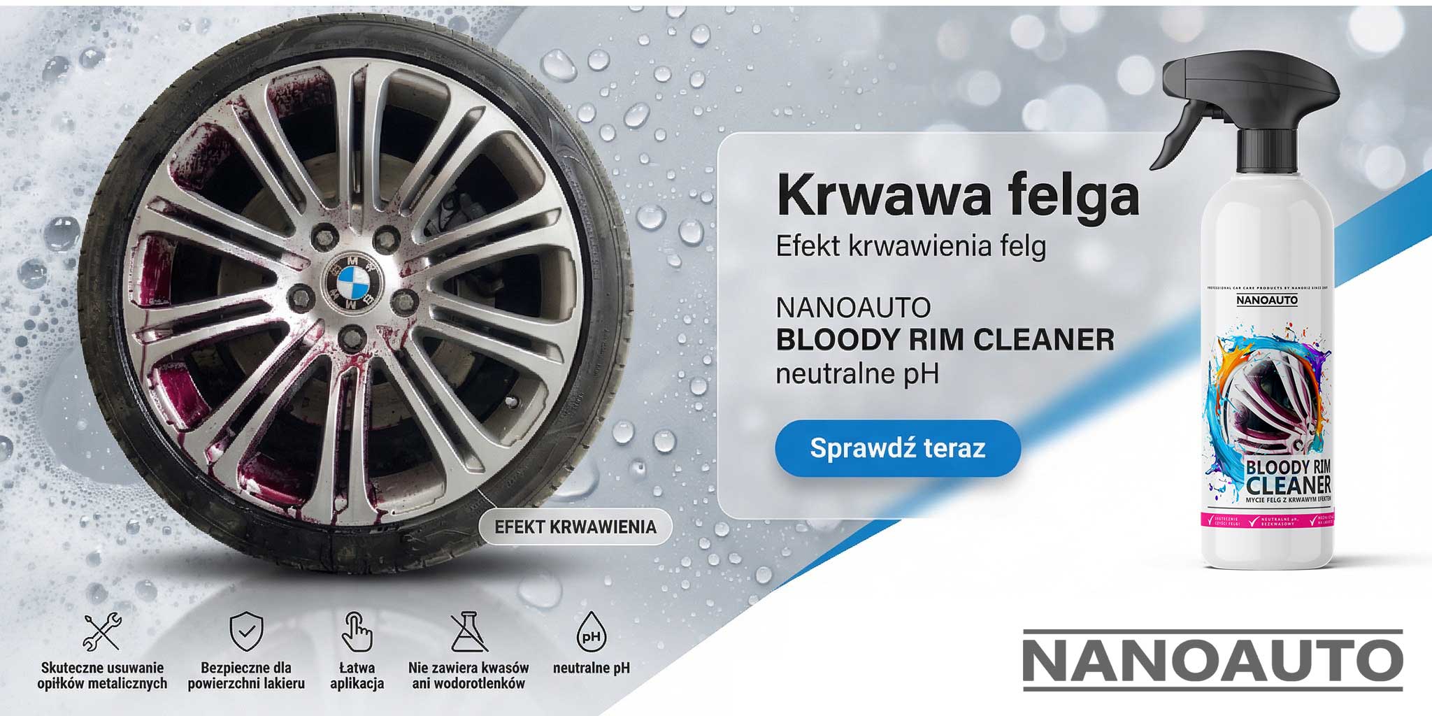 NANOAUTO BLOODY RIM CLEANER krwawa felga